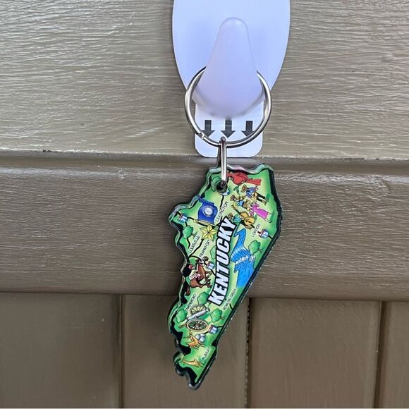 Vintage Acrylic Kentucky Keychain 90s - Picture 4 of 5